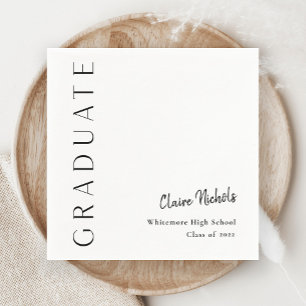 Moderner Abschluss für vertikale Typografie Serviette