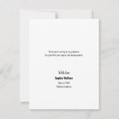 Moderner Abschluss für vertikales Foto Dankeskarte (Rückseite)