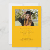 Moderner Abschluss für vertikales Foto Einladung (Rückseite)