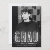 Moderner Abschluss für vertikales Foto in der Neon Ankündigung (Vorderseite)