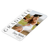 Moderner Abschluss für vertikales Foto Magnet (Linke Seite)