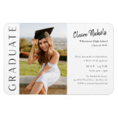 Moderner Abschluss für vertikales Foto Magnet (Horizontal)