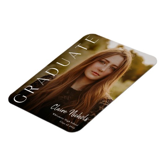 Moderner Abschluss für vertikales Foto Magnet (Linke Seite)