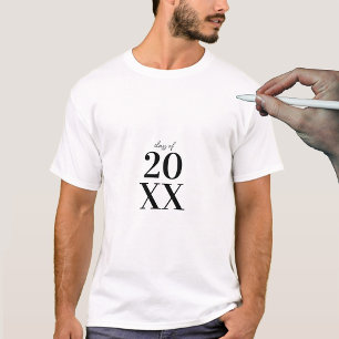 Moderner Abschluss Gästebuch Signature Abschluss T-Shirt