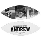 Moderner Abschluss Geschenk Cool Schwarz und Weiß Football (Paneele)