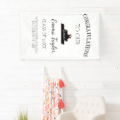 Moderner Abschluss Gratulation Black Scroll Banner (Insitu)