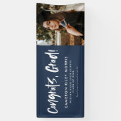 Moderner Abschluss Gratulationen Marinebad Banner (Vertikal)