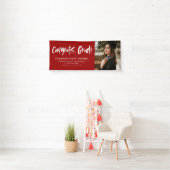 Moderner Abschluss gratuliert Red Foto Banner (Insitu)