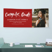 Moderner Abschluss gratuliert Red Foto Banner (Messe)