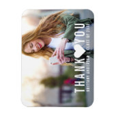 Moderner Abschluss Herzlichen Dank Magnet (Vertikal)