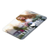 Moderner Abschluss Herzlichen Dank Magnet (Linke Seite)