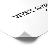 Moderner Abschluss Herzlichen Glückwunsch 3 Foto Poster (Ecke)