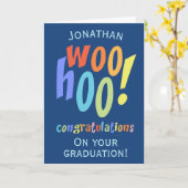 Moderner Abschluss Herzlichen Glückwunsch Karte (Gelbe Blume)