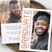 Moderner Abschluss Jahr Foto Hochschulabsolvent Ankündigung