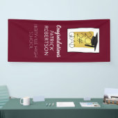 Moderner Abschluss Jahr Grad Maroon Banner (Messe)