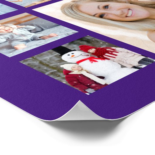 Moderner Abschluss Lila 35 Fotomaterial Poster (Ecke)