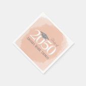 Moderner Abschluss Minimalistisch Mortarboard Oran Serviette (Ecke)