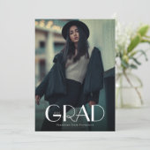 Moderner Abschluss mit 2 Fotos Ankündigung (Stehend Vorderseite)