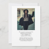 Moderner Abschluss mit 2 Fotos Ankündigung (Rückseite)