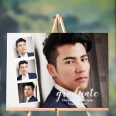 Moderner Abschluss mit 4 Fotos Acrylschild (Neutral)