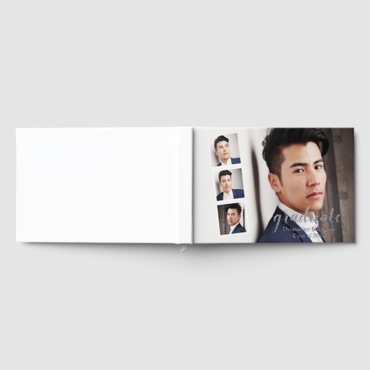 Moderner Abschluss mit 4 Fotos Gästebuch (Voll)