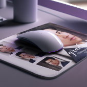 Moderner Abschluss mit 4 Fotos Mousepad