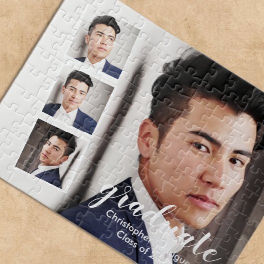 Moderner Abschluss mit 4 Fotos Puzzle