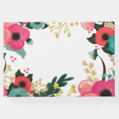 Moderner Abschluss mit Blumenwasser Gästebuch (Rückseite)