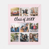 Moderner Abschluss Neun Instagram FotoCollage Fleecedecke (Vorderseite)