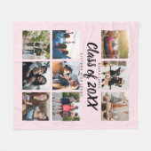 Moderner Abschluss Neun Instagram FotoCollage Fleecedecke (Vorderseite (Horizontal))