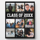 Moderner Abschluss Neun Instagram FotoCollage Fotoplatte (Vorderseite)