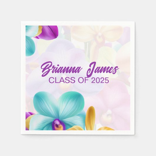 Moderner Abschluss Paper Napkin Serviette (Vorderseite)