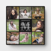 Moderner Abschluss Personalisiert 8 Fotomaterial Fotoplatte (Vorderseite)