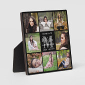 Moderner Abschluss Personalisiert 8 Fotomaterial Fotoplatte (Vorderseite)