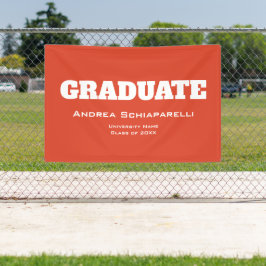 Moderner Abschluss Rot und Weiß im Freien Banner