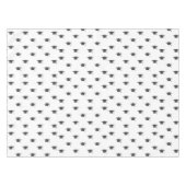 Moderner Abschluss Schwarz-weiß Tassel Cap Tischdecke (Vorderseite (Horizontal))