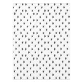 Moderner Abschluss Schwarz-weiß Tassel Cap Tischdecke (Vorderseite)