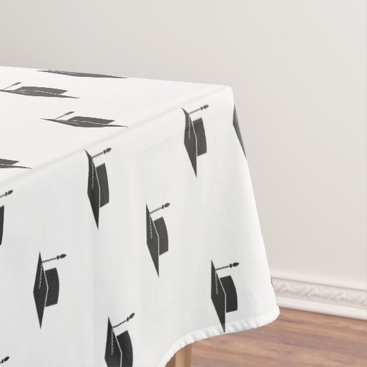 Moderner Abschluss Schwarz-weiß Tassel Cap Tischdecke (Beispiel)