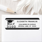 Moderner Abschluss Schwarz-weißes Jahr (Insitu)