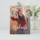 Moderner Abschluss Script 2 Fotos Ankündigung (Stehend Vorderseite)