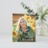 Moderner Abschluss sparen Datumskarten (Stehend Vorderseite)