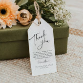 Moderner Abschluss Vielen Dank für Ihre Unterstütz Geschenkanhänger