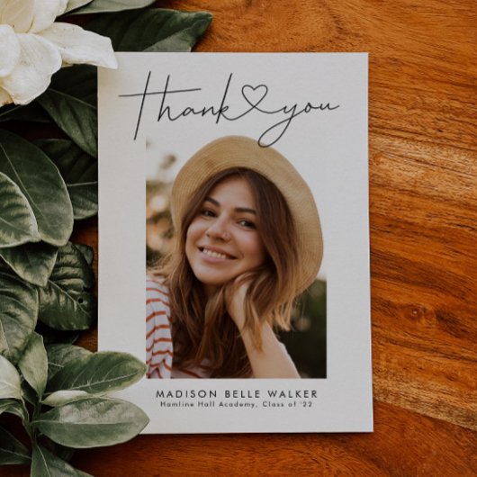 Moderner Abschluss Vielen Dank Herzkarte Dankeskarte