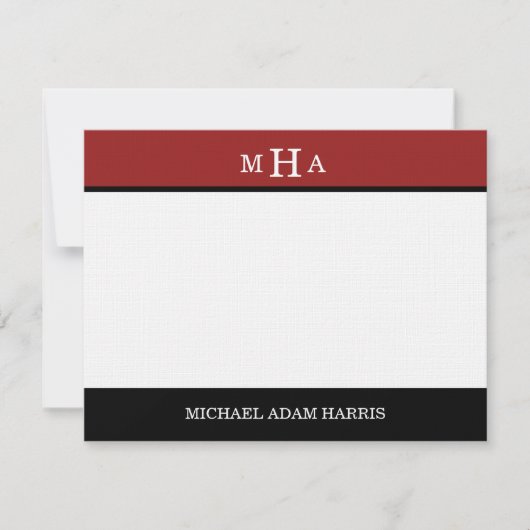 Moderner Abschluss Vielen Dank Karten (rot) (Vorderseite)