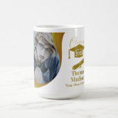 Moderner Abschluss White Gold Wave Kaffeetasse (Mittel)