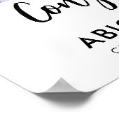 Moderner Abschluss Willkommen 4 Fotos Script Poster (Ecke)