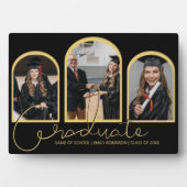 Moderner Absolvent | 3 Bögen-Foto-Collage Fotoplatte (Vorderseite)