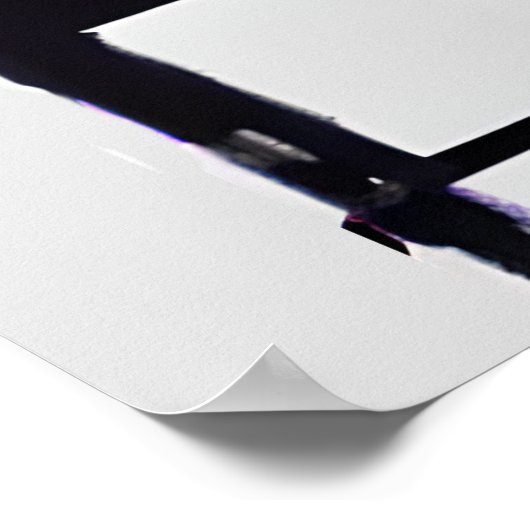 Moderner Abstact-Tisch und Stuhl mit Stillleben Poster (Ecke)