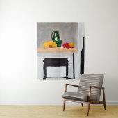 Moderner Abstact-Tisch und Stuhl mit Stillleben Wandteppich (Beispiel)