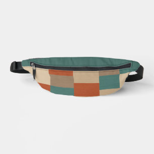 Moderner Abstrakt geometrischer Block in Aquamarin Bauchtasche